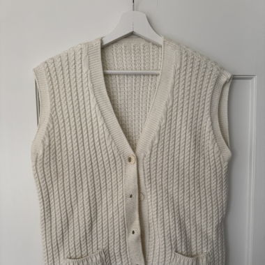 Ärmelloser Cardigan