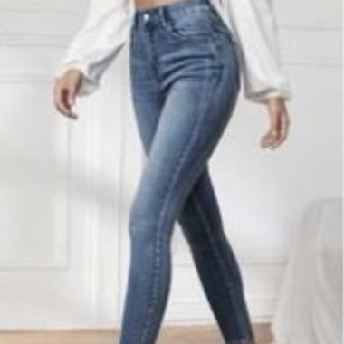 Jeans skinny taille haute