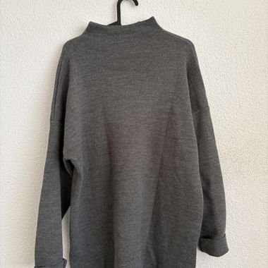 Pull en maille gris