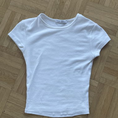 Top corto bianco Bershka