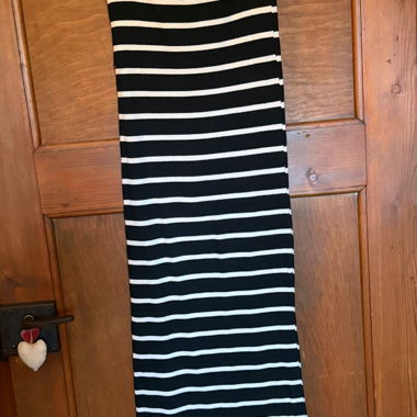 Robe bandeau longue rayée