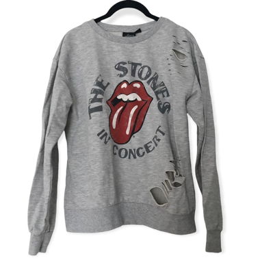 Grey Rolling Stones Sweater