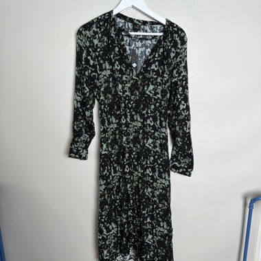 Robe mi-longue imprimé floral