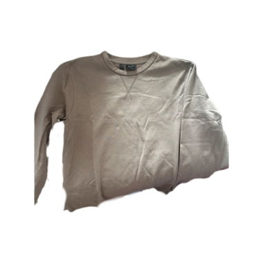 T-shirt beige à manches longues