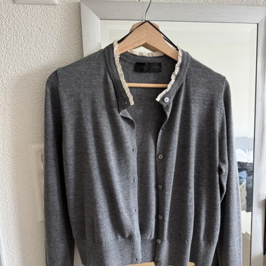 Zara Strick-Cardigan grau