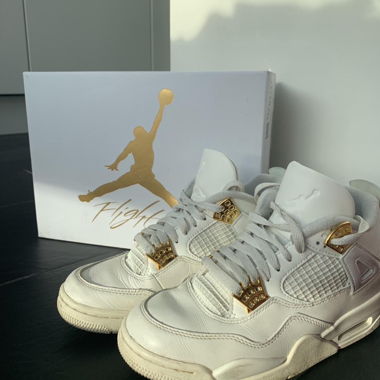 Jordan 4 white/gold