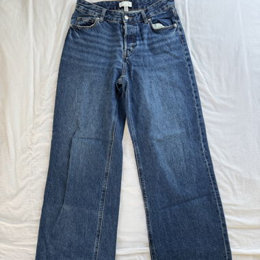 Jeans bleus à jambe large H&M UE 38