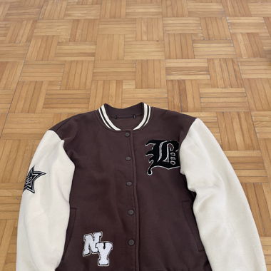 Brown old school jacket