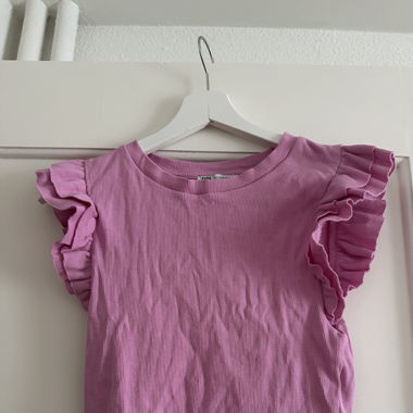 Pink Cropped T-Shirt Zara Size M