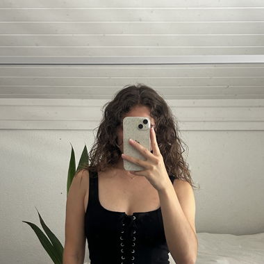 Y2k black crop top