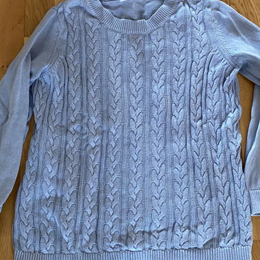 Maglione in maglia blu