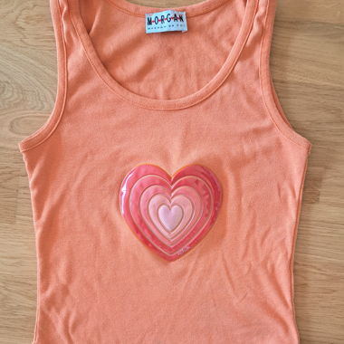 Morgan Y2K Heart Top