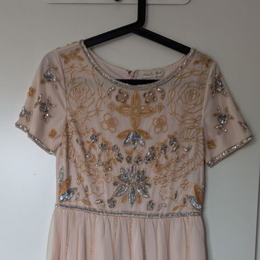 Frock and Frill Kleid, Handbestickt,wie neu Gr. 10