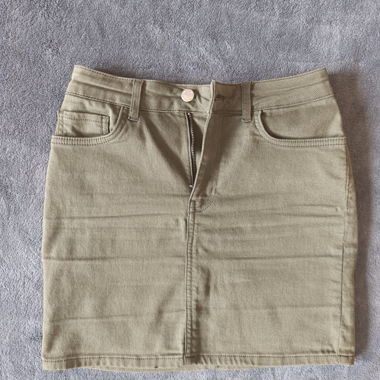 Mini-jupe kaki
