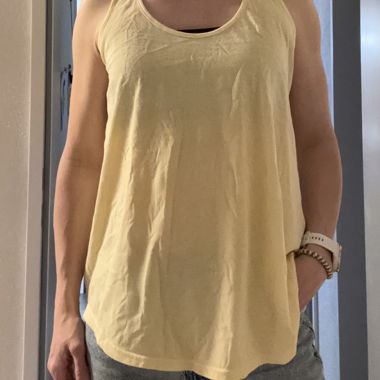 Top Racerback jaune