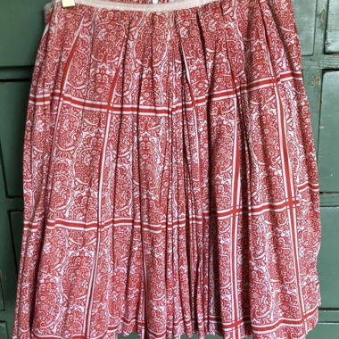 Patterned Skirt with Ruffles