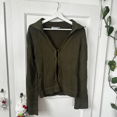 Olivgrünes Cardigan Longsleeve