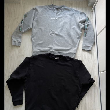 2x sweatshirts ASOS imprimé papillon M & noir M