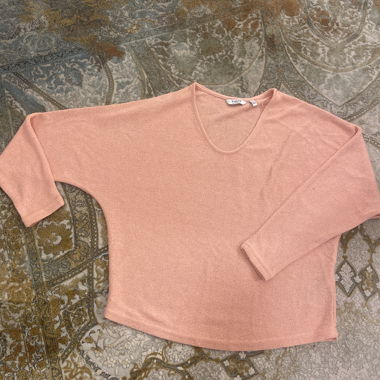 Maglione in maglia rosa
