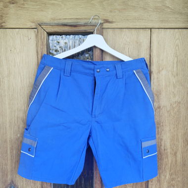 Blue work shorts