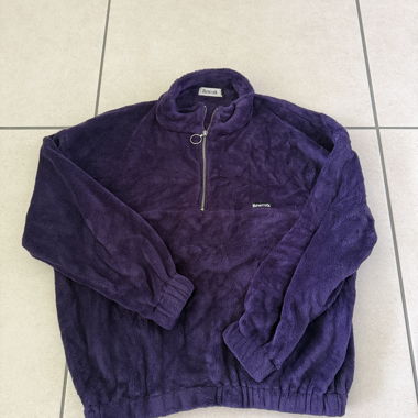 Pullover in pile Rework lilla