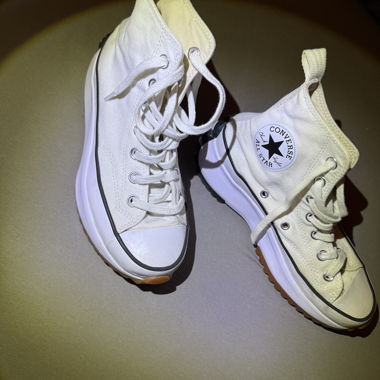 White Converse High-Top Sneakers
