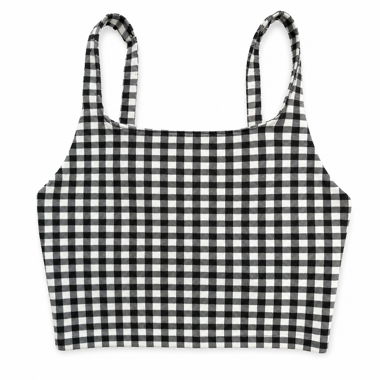 Bershka Gingham Crop Top