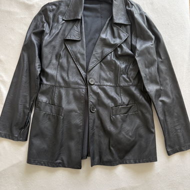 Giacca in Pelle Nera