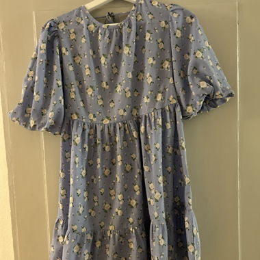 Floral Puff-Sleeve Dress