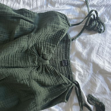 Green Muslin Dress
