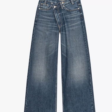 Jeans con vita incrociata