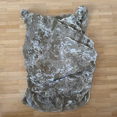 Patterned Velour Top