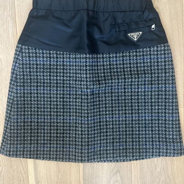 Prada Skirt Tweed Nylon M