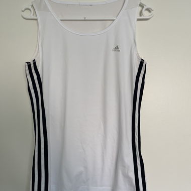 Haut de sport Adidas blanc
