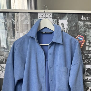 oversized blue jacket summer