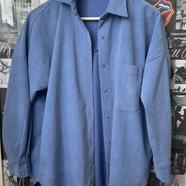 oversized blue jacket summer