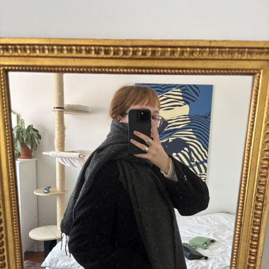 soft grey scarf