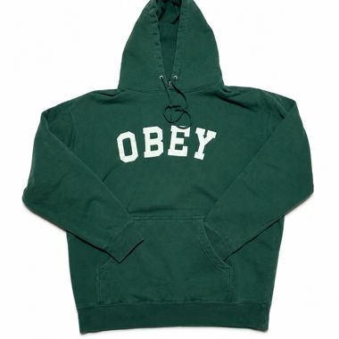 Felpa con cappuccio OBEY verde