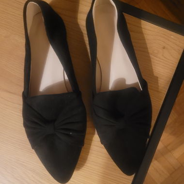 Ballerine nere con fiocco