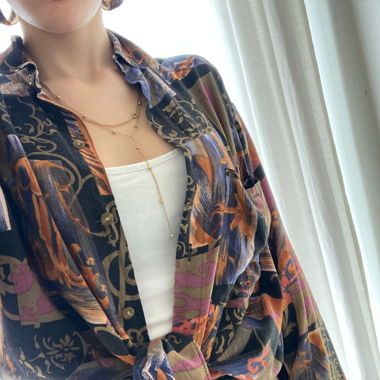 Blusa in viscosa colorata taglia media
