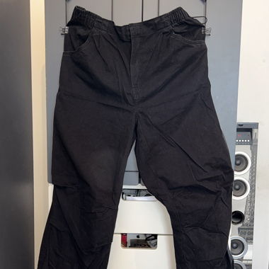 Schwarze Balloon Jeans