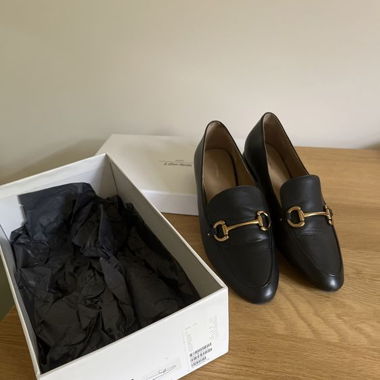 & Other Stories shoes Moccasins cuir noir