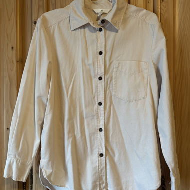 H&M Cordhemd beige, Gr. XS