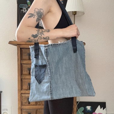 Jeans-Shopper Tasche - Rework - Thriftflip