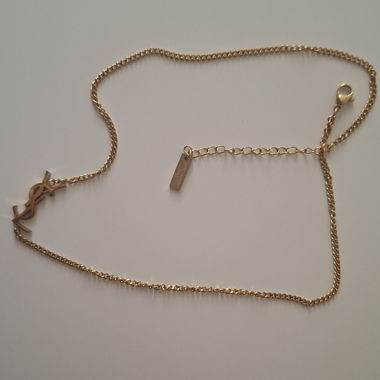 Collana con catena dorata Saint Laurent Paris
