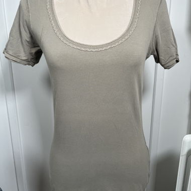 T-Shirt khaki/grün / grau