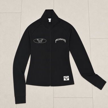 Veste zippée noire ajustée M