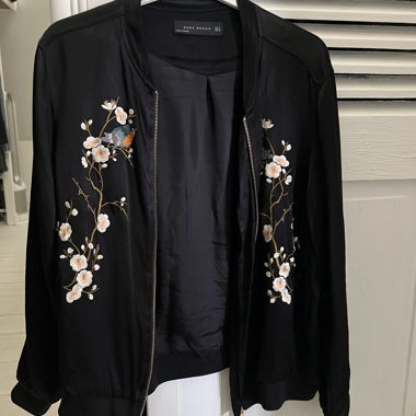 Giacca bomber Zara ricamata