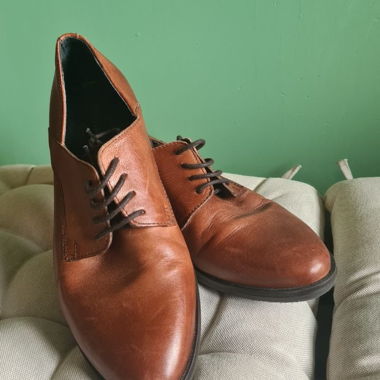 Scarpe Richelieu Marroni in Pelle