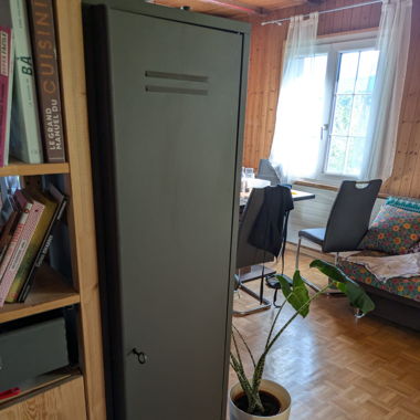 Casier de rangement métal anthracite